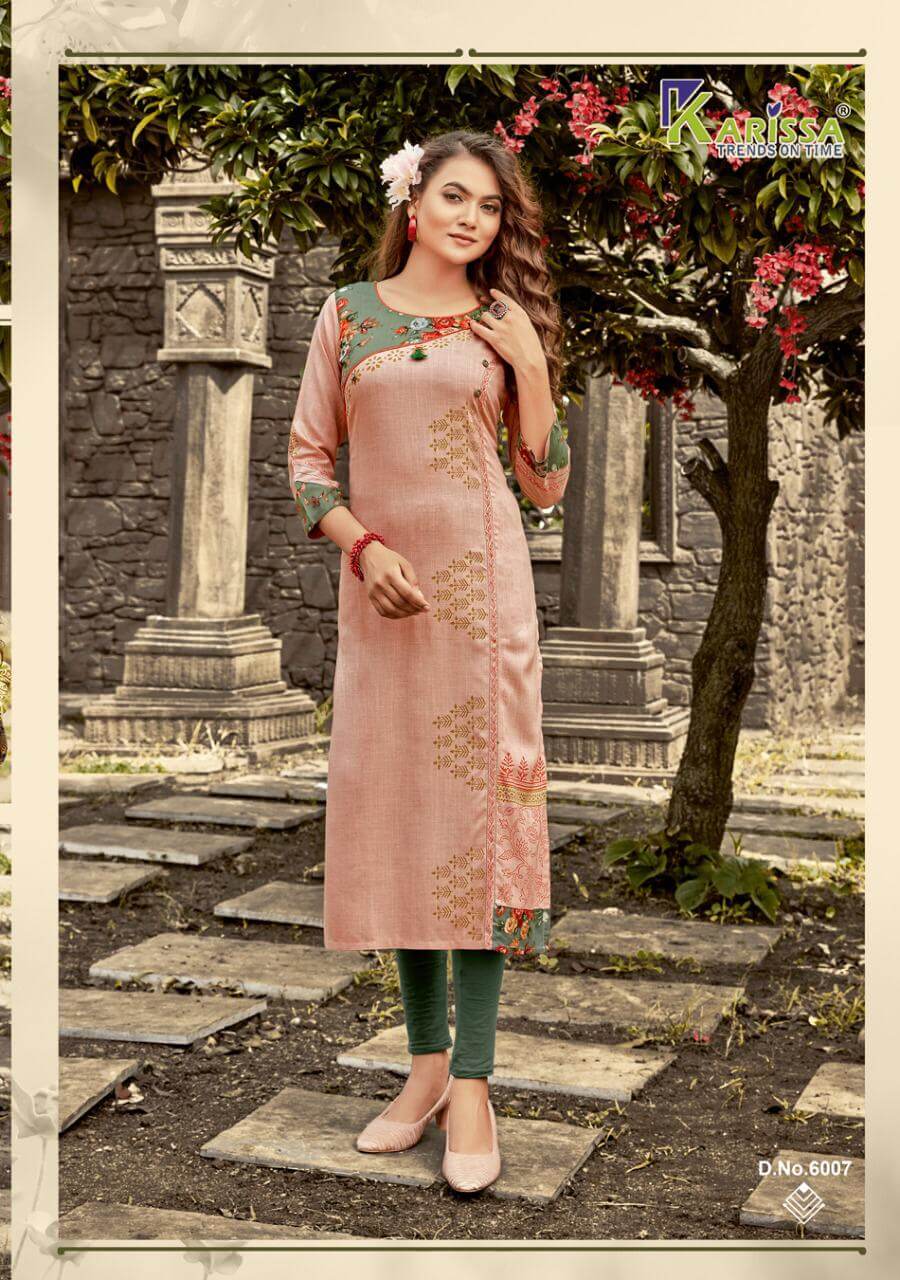 Karissa Rich Girl 6 Ethnic Wear Rayon Designer Long Kurti Collection
