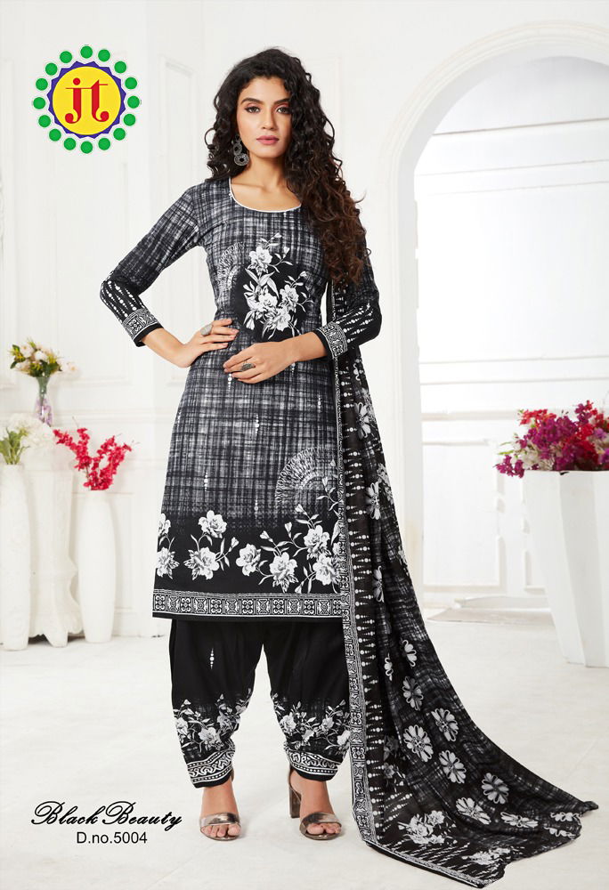 JT Black Beauty Vol 5 Latest Collection Of Pure Cotton Printed Daily Wear Dress Material  