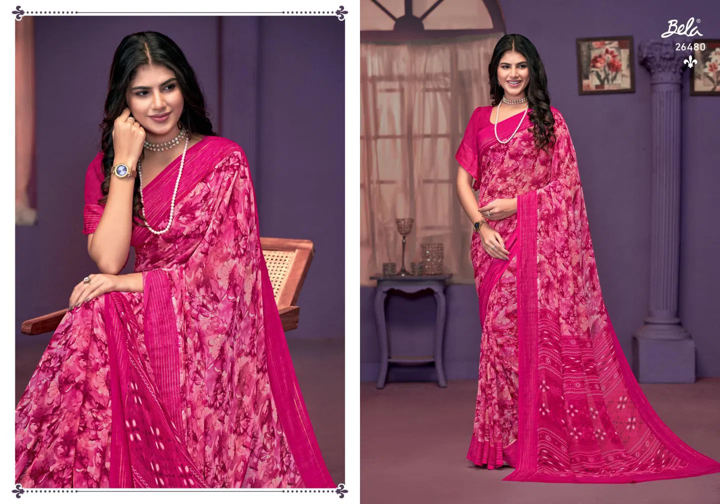 Skyla Vol 3 By Bela Fashion Georgette Saree Wholesale In India