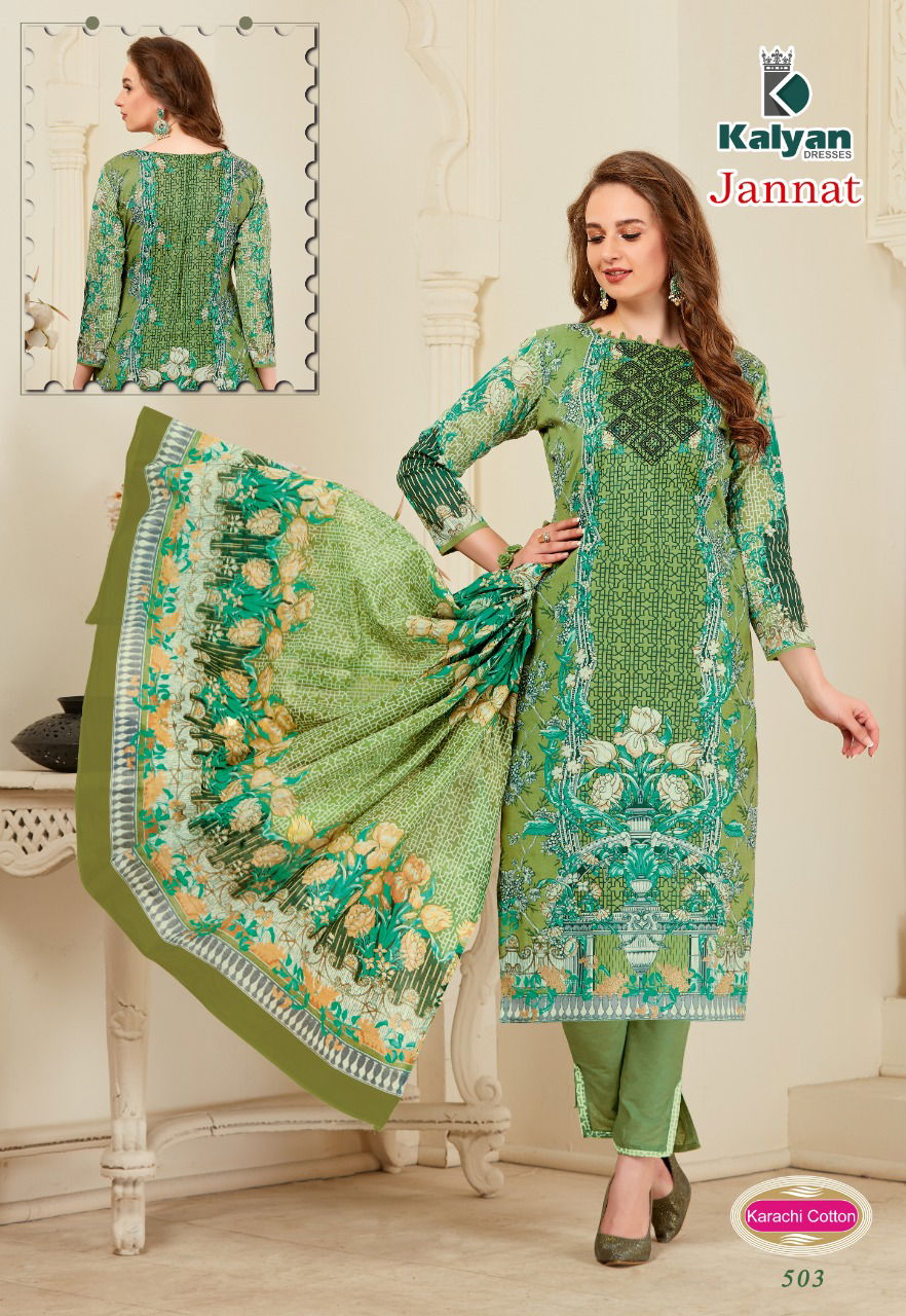 Kalyan Jannat Latest Daily Wear Karachi Printed Cotton Dress Material Collection 
