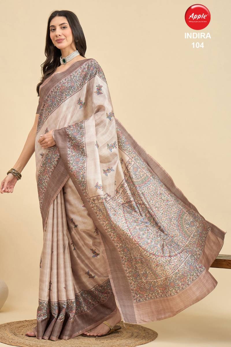 Indira Vol 1 By Apple Manipuri Silk Printed Saree Wholesale Shop In Surat