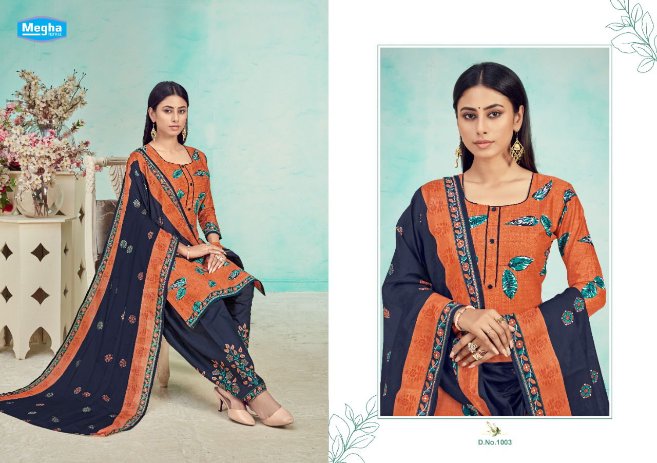 Megha Panghat Vol 1 Exclusive Pure Cotton Printed Casual Wear Dress Material Collection 
