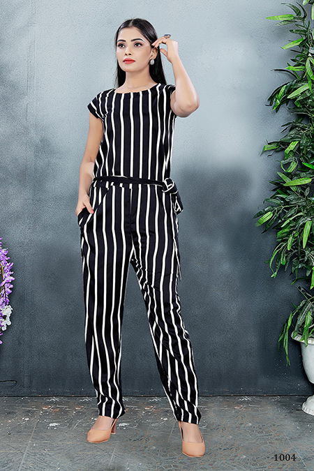 Mihika Latest Fancy Party Wear Jumpsuit Crepe Silk Lining Western Wear Collection
