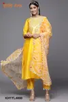 2406 By Indo Era Embroidery Kurti With Palazzo Dupatta Exporters In India
