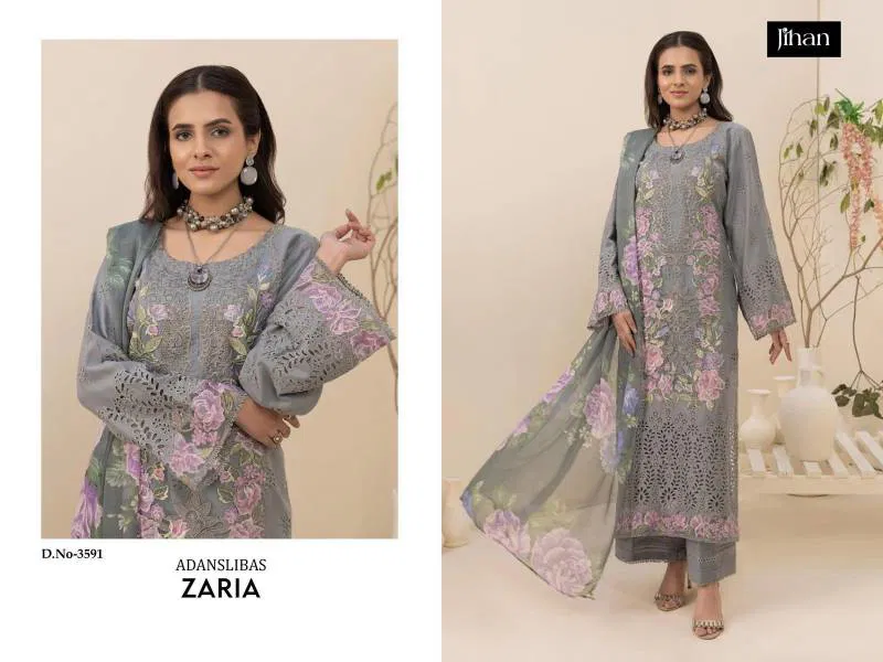Adanslibas Zaria By Jihan Cotton Dupatta Pakistani Salwar Suits Wholesale Suppliers In Mumbai
