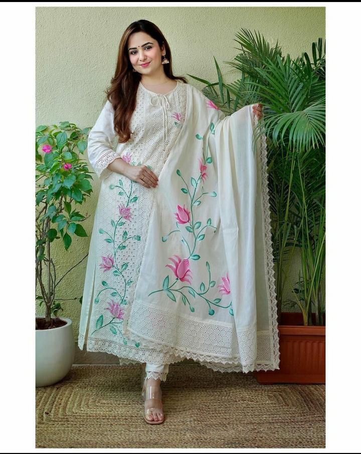 Virat Chicken Printed Kurti With Bottom Dupatta Catalog