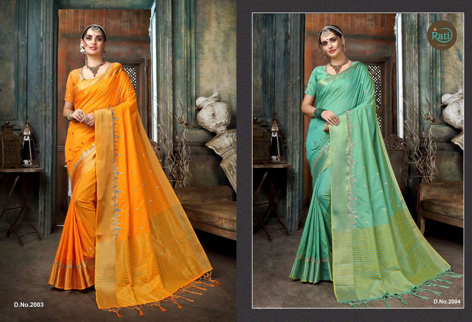 Rati Shloka Latest Designer Party Wear Festive Wear Linen Silk Saree Collection 