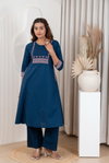 Naisha K 415 Dhabhu Cotton Casual Wear Aline Kurti And Bottom Wholesalers In Delhi