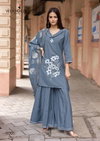 Musafir By Wooglee Russian Silk Kurti With Bottom Dupatta Wholesale Online