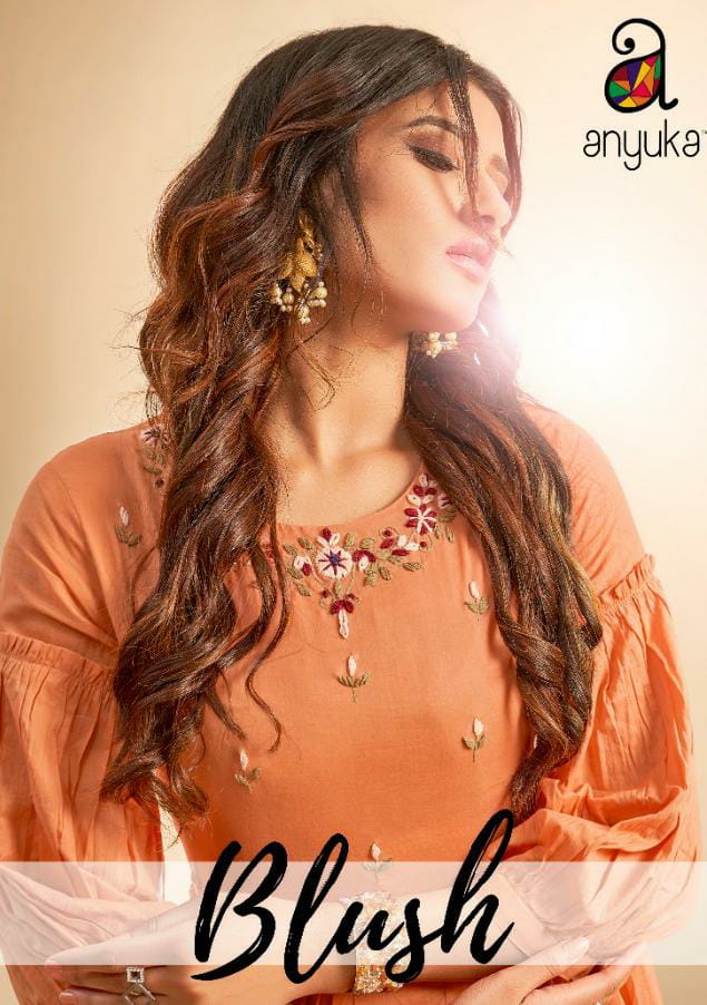 Anyuka Blush Latest Pretty Casual Wear Stylish Kurti Collection 