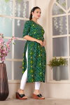 Bandhani Hit Vol 1 By Nsf Rayon Bandhani Printed Kurtis Wholesale Market In Surat With Price