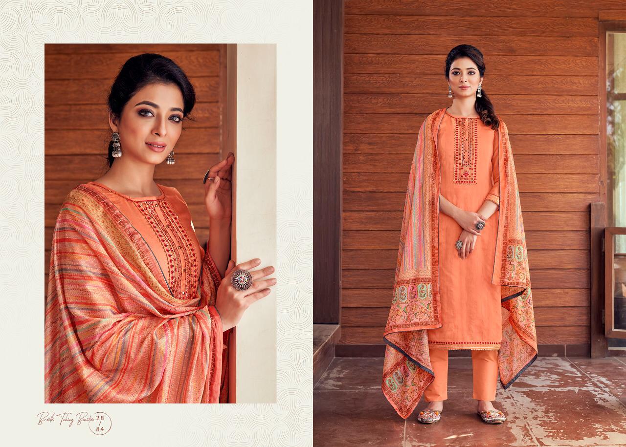Rangoon Munch Ethnic Wear Printed Heavy Maslin Weaving Ready Made Dress Collection
