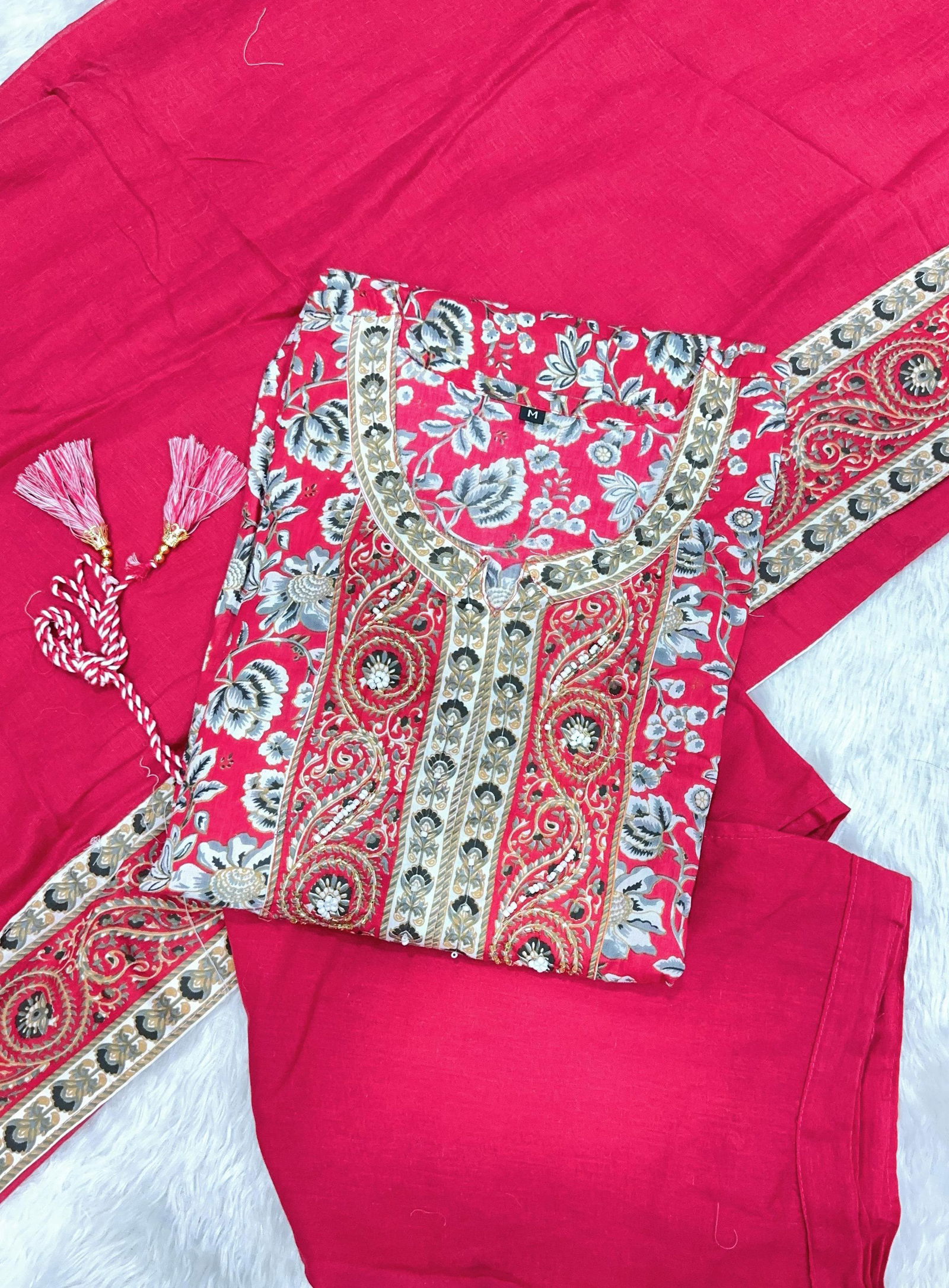 Keshav Pure Cotton Printed Kurti With Bottom Dupatta Orders In India