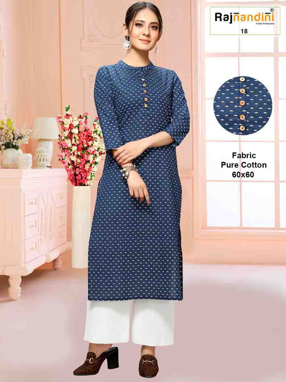 Rajnandini Print 4 Jaipuri Latest Fancy Designer Ethnic Wear Pure Cotton Printed Kurti Collection
