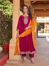Aarohi By Aanchi Vichitra Silk Wholesale Kurti With Bottom Dupatta In India