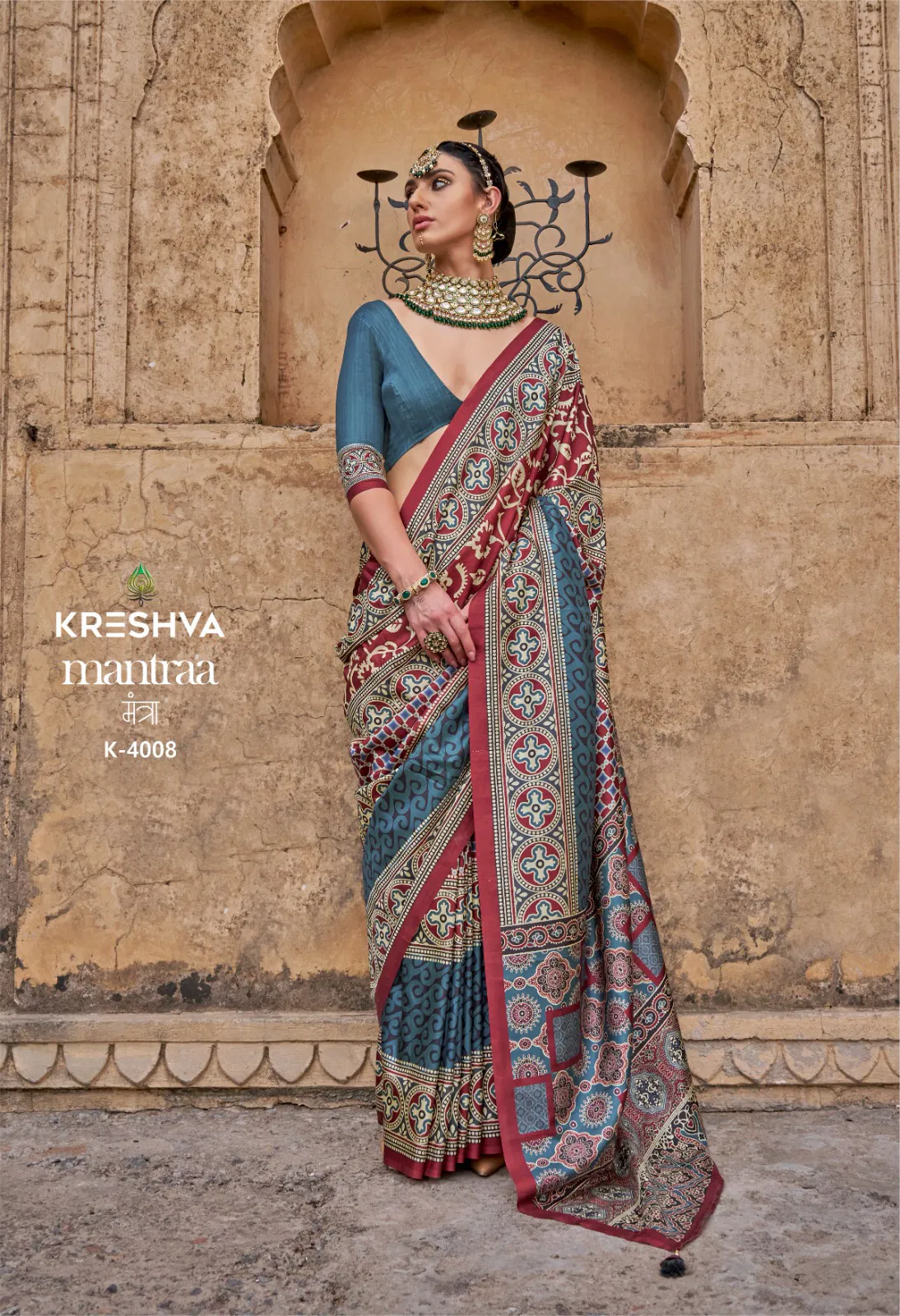 Mantra By Kreshva P V Silk Wedding Wear Surat Saree Wholesale Market
