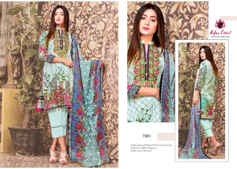 Nafisa Sahil 7 Casual Daily Wear Printed Karachi Cotton Dress Material Collection