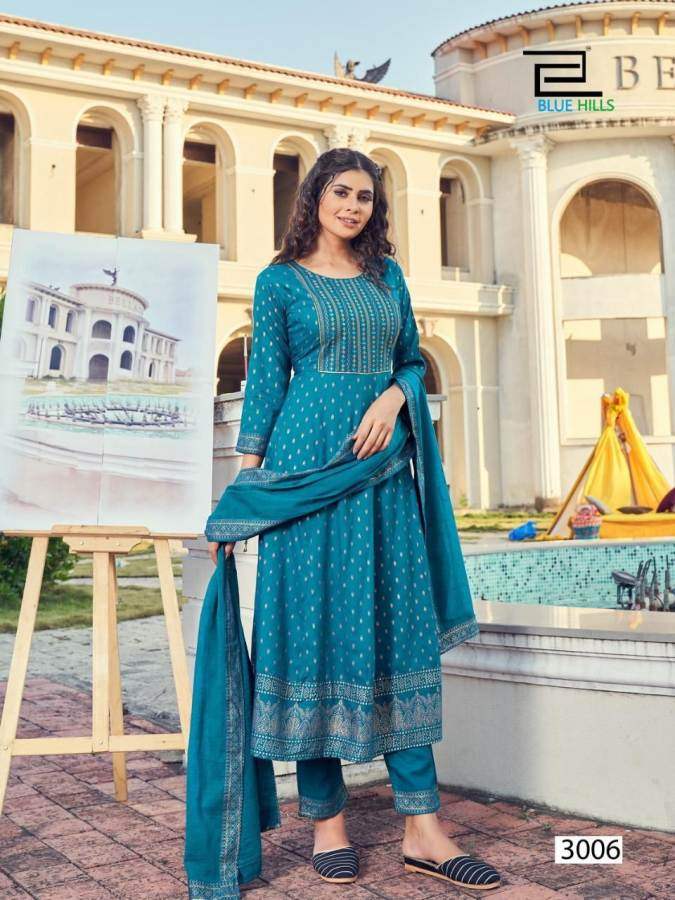 Blue Hills Manika Mage Hithe 3 Designer Latest Fancy Ethnic Wear Ready Made Collection