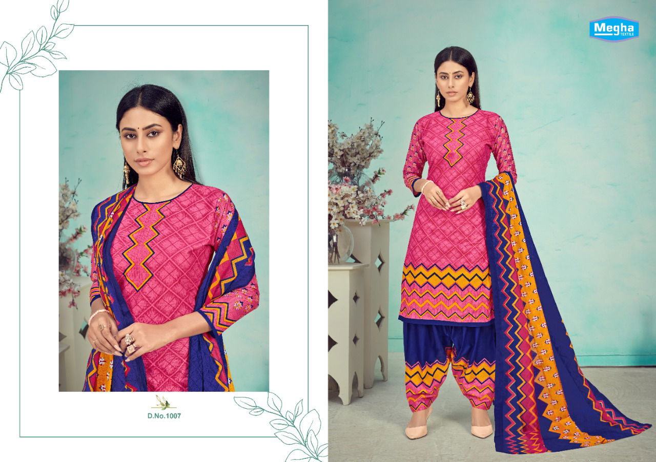 Megha Panghat Vol 1 Exclusive Pure Cotton Printed Casual Wear Dress Material Collection 