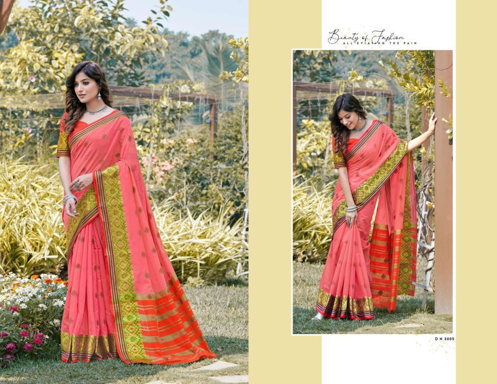 Sangam Padmavati 3 Latest Fancy Casual Wear Cotton Handloom Printed Sarees Collection