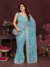 Gc Soft Soft Georgette Silk Embroidery Wholesale Sarees Suppliers In Mumbai
