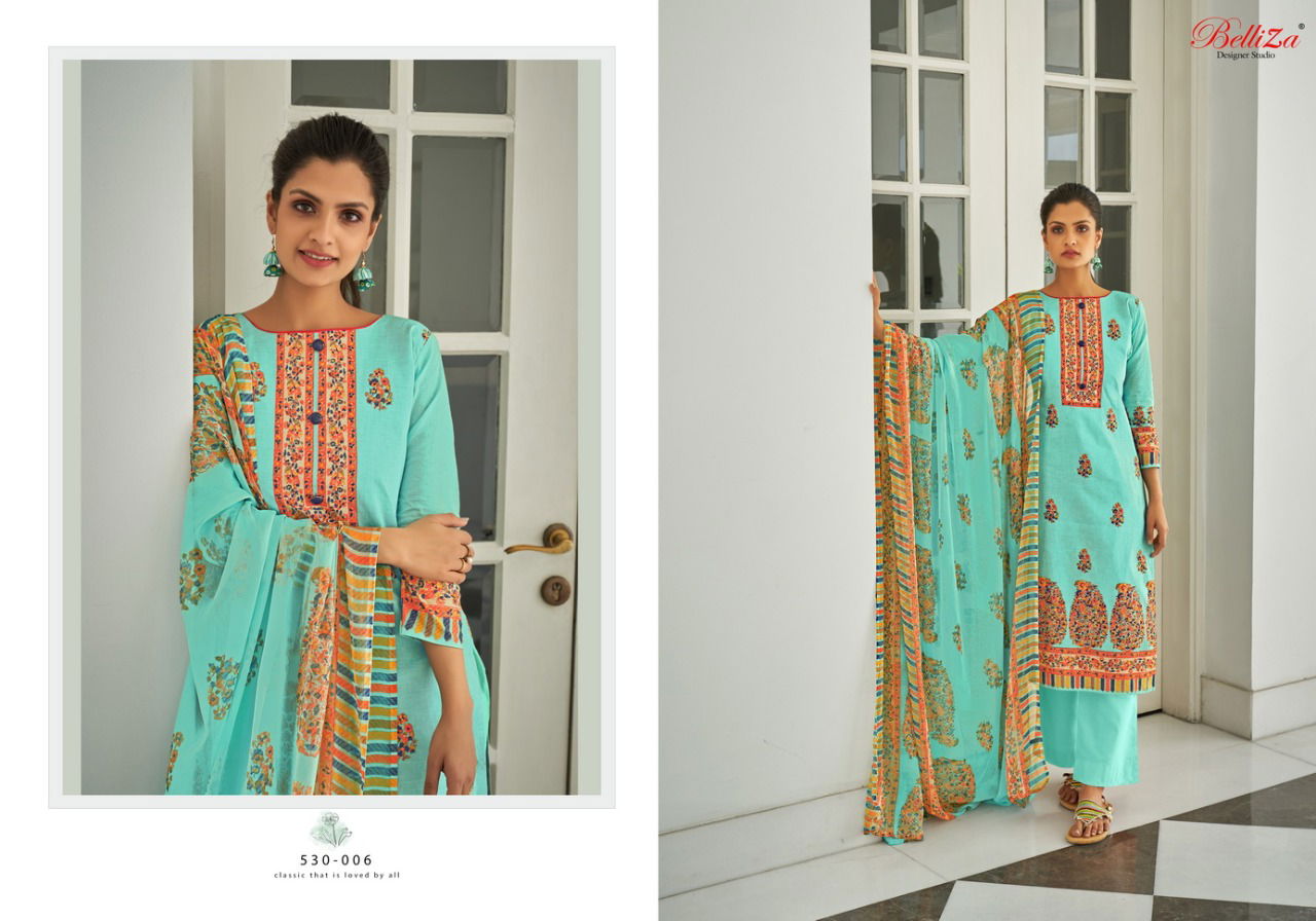Belliza Falak Latest Fancy Designer Casual Regular Wear Cotton Digital Printed Dress Material Collection
