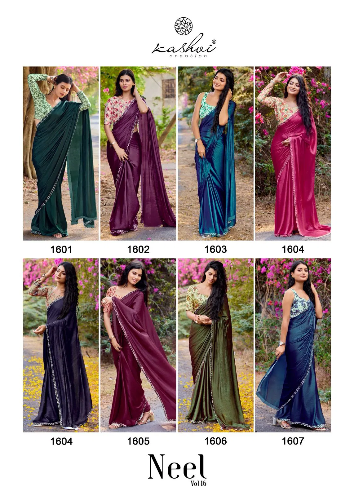Neel Vol 16 By Kashvi Mono Satin Designer Wear Saree Orders In India