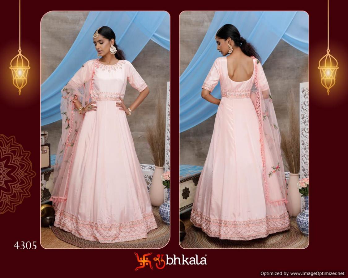 Subhkala Flory Vol 6 Latest Designer Festive Wear Embroidered Heavy Ladies Gown Collection (Single 1760/-)