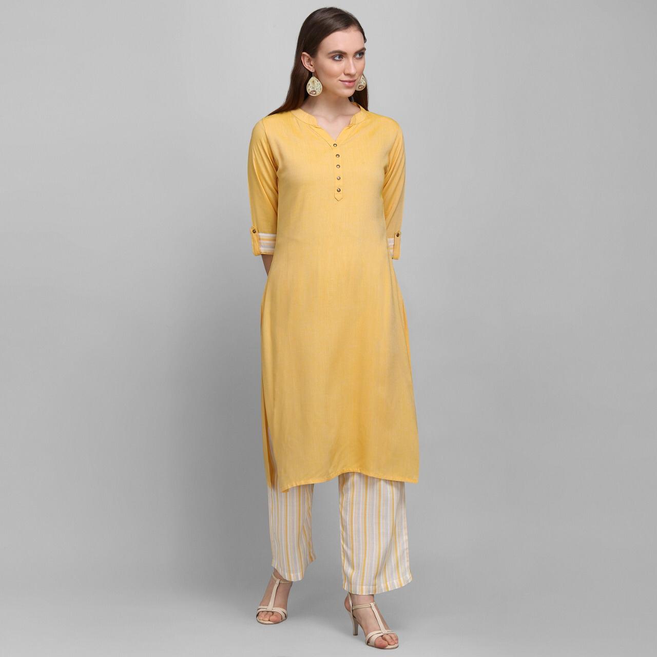 Latest Collection Of Beautiful Kurti With Plazo Casual Wear, Office Wear, and Any Special Occasion.