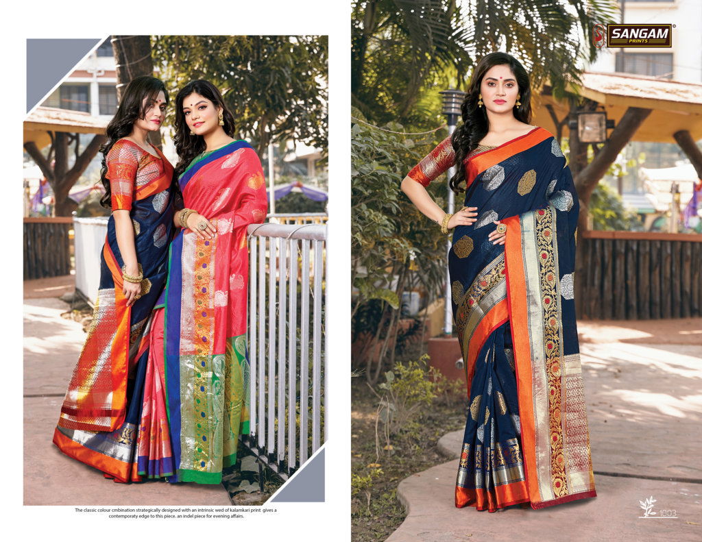 Sangam Paithani Latest Fancy Designer Heavy Silk Party Wear Saree Collection
