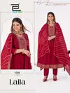 Laila By Blue Hills Berlin Silk Kurti With Bottom Dupatta Wholesalers In Surat