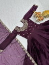 Sn 2452 Designer Burberry Silk Embroidery Wholesale Gown With Dupatta In India