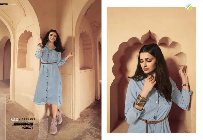 Vinay Tumbaa Denim 2 Exclusive Fancy Party Wear Denim Stylish Kurti Collection