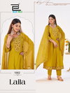 Laila By Blue Hills Berlin Silk Kurti With Bottom Dupatta Wholesalers In Surat