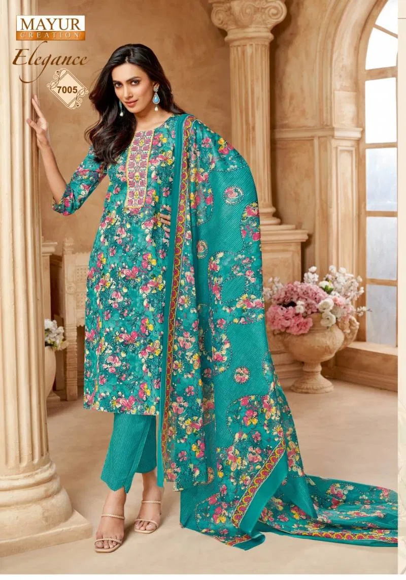 Elegance Vol 7 By Mayur Printed Dress Material Wholesale Market In Surat