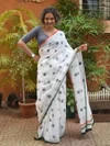 Independence Day MG 576 Plain Linen Printed Tiranga Saree Collection