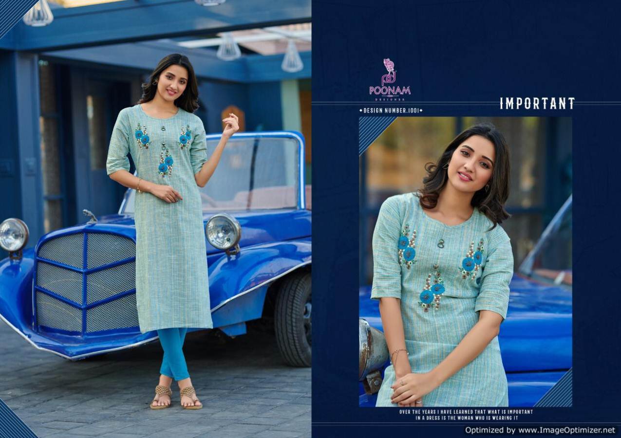 Latest Collection Of Designer Kurtis With Embroidery Work 