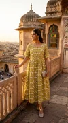 K 1060 By Naisha Cotton Printed Ladies One Piece Dress
