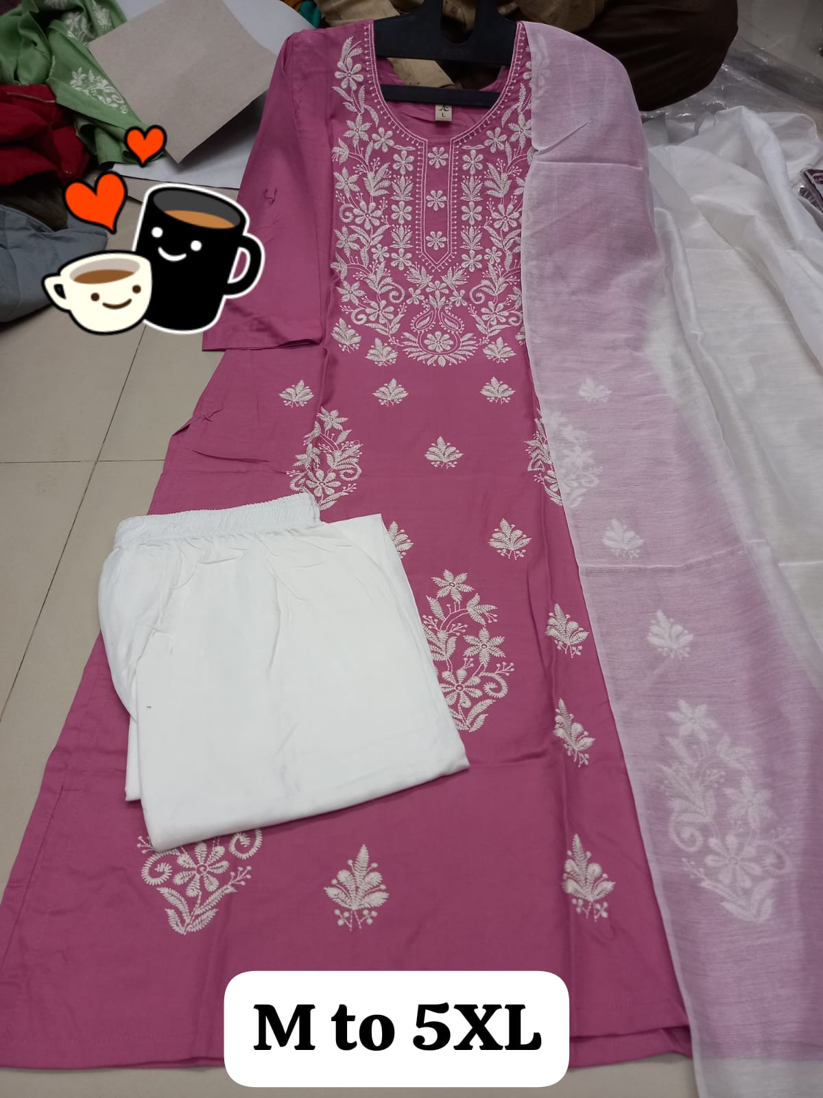 Virat Embroidery Work Kurti With Bottom Dupatta Catalog
