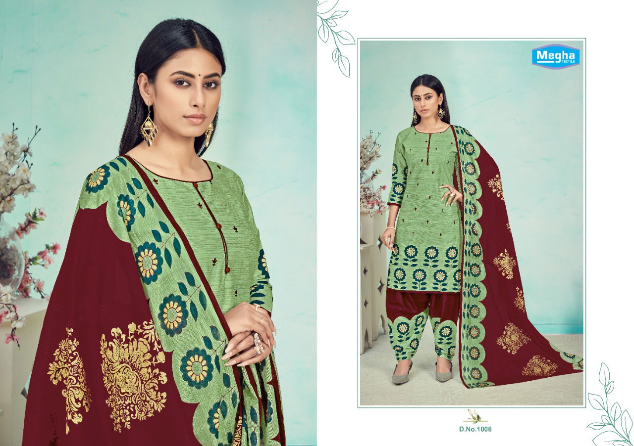 Megha Panghat Vol 1 Exclusive Pure Cotton Printed Casual Wear Dress Material Collection 