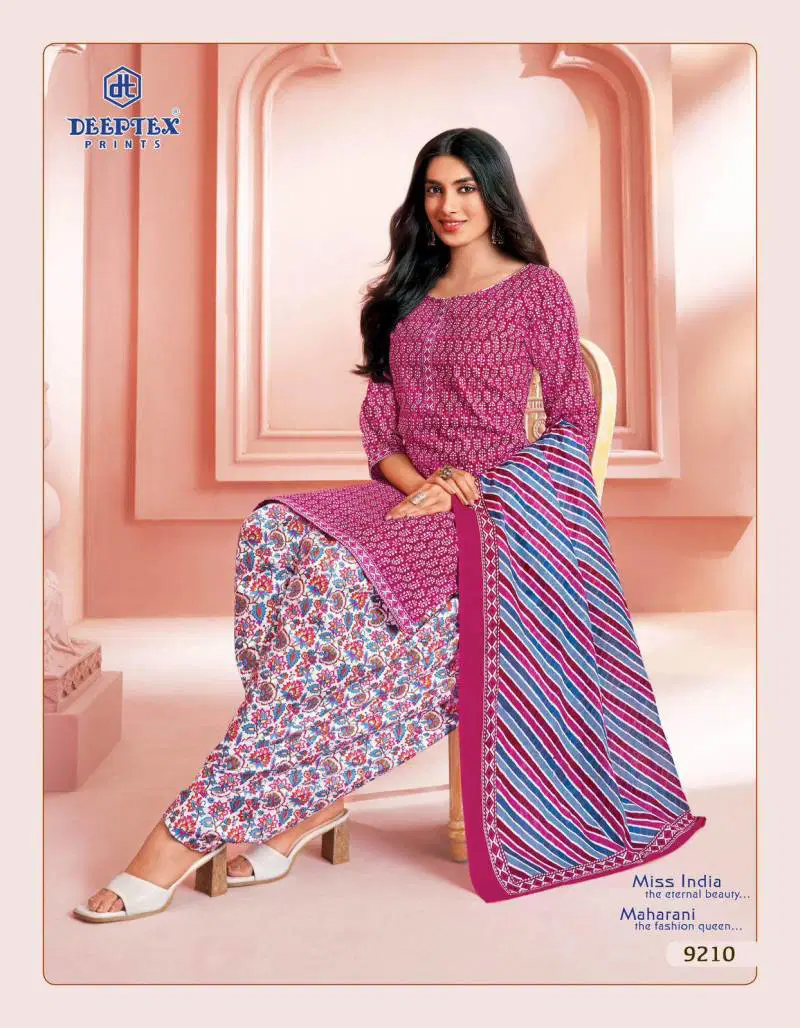 Miss India Vol 92 By Deeptex Cotton Printed Dress Material Exporters In India
