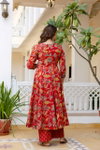 Dhruvi 311 Viscose Printed Flared Kurti With Bottom Dupatta Orders In India