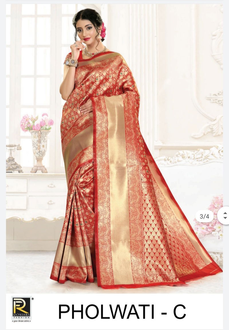 Ronisha Pholwati Latest Exclusive Collection Of Festival Wear Silk Saree  