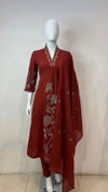 Naisha K 315 Cotton Flex Embroidery Kurti With Pant Dupatta Wholesale Online