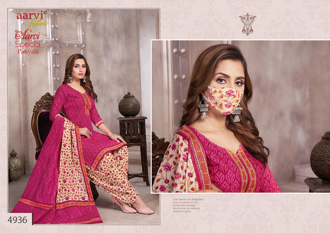 Aarvi Special Patiyala 14 Latest Fancy Designer Casual Wear pure cotton Printed Readymade salwar Suit Collection
