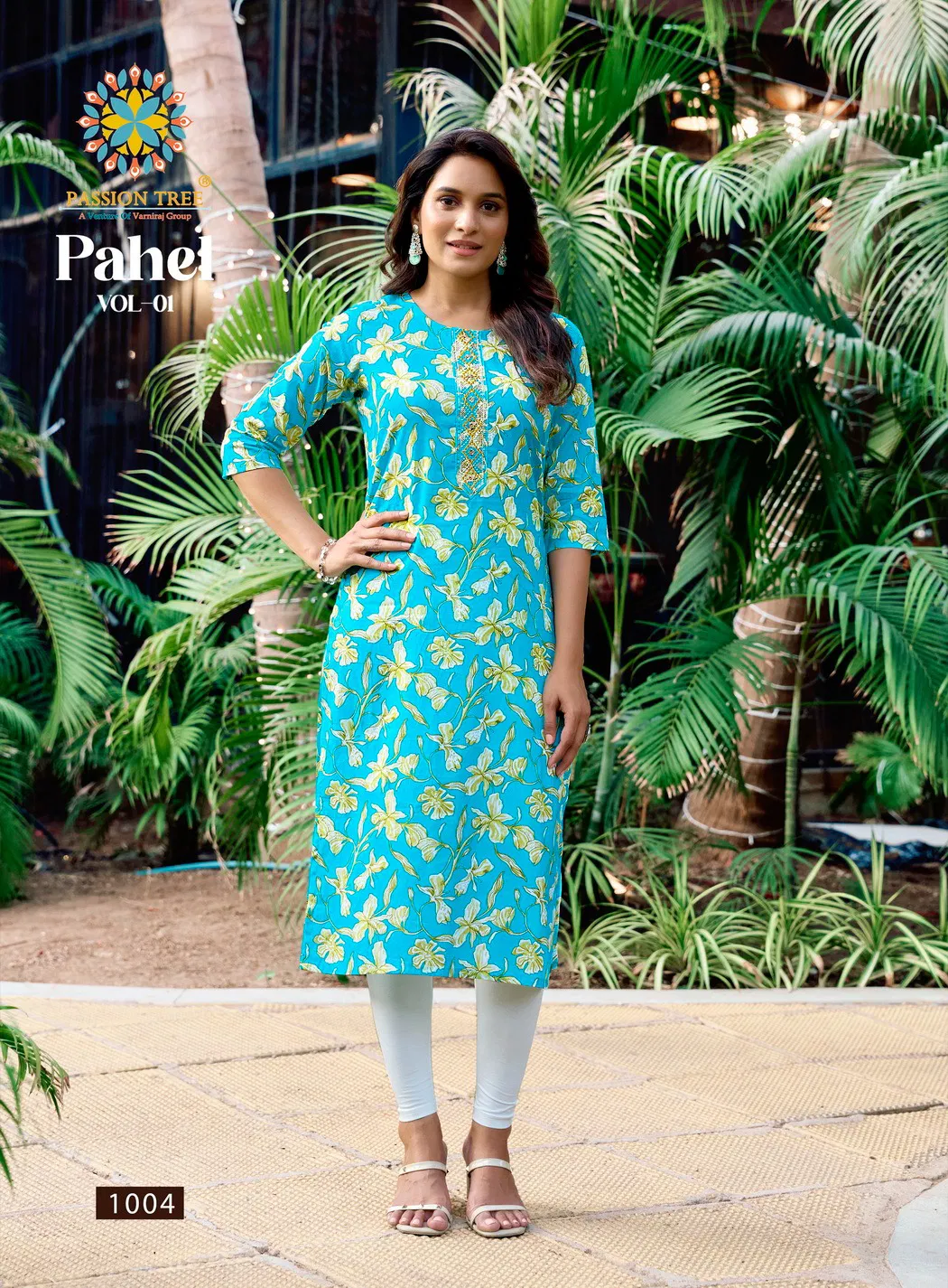 Pahel Vol 1 By Passion Tree Cotton Printed Straight Kurti Suppliers In India