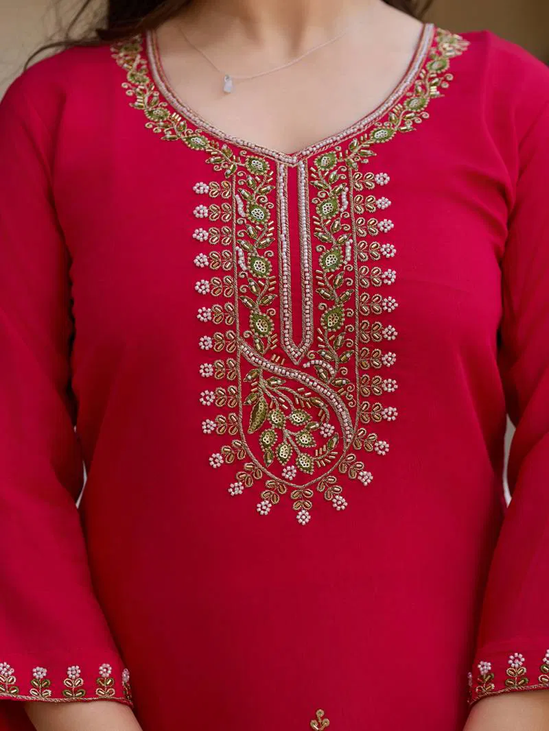 Hr 23 Viscose Chanderi Kurti Bottom With Dupatta Wholesale Suppliers In Mumbai