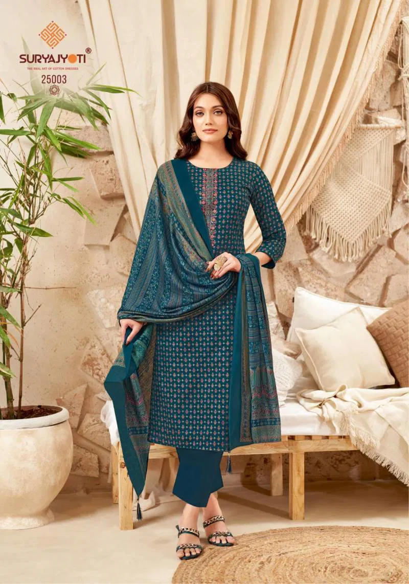 Kalki Vol 25 By Suryajyoti Jam Satin Printed Dress Material Wholesale Online