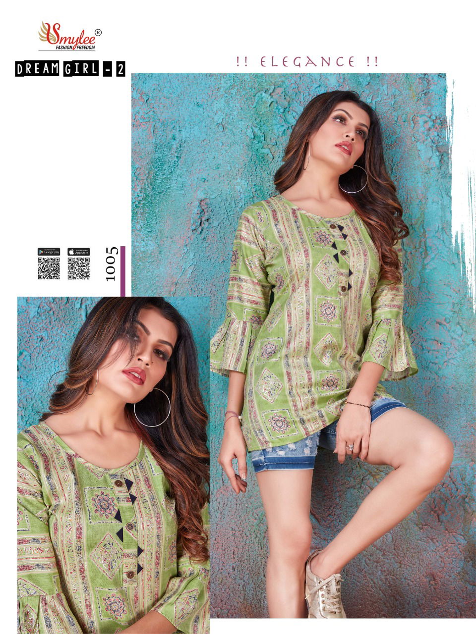 RUNG DREAM GIRL VOL-2 Latest Fancy Designers Casual Wear Heavy Foil Print Rayon Kurti Collection