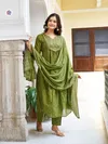 KF 3103 Kalaai Pure Cotton Embroidery Kurti With Bottom Dupatta Wholesale Online